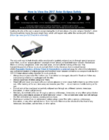 How to View the 2017 Solar Eclipse Safely