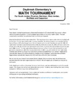 Invitation to Participate 2019 Tournament