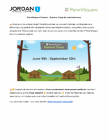 JAM Parentsquare Pointers – Summer Camp for Admin