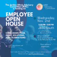 JEAC Employee Open House Flyer