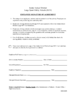 JSD Large SUV – Emp Signature of Agreement
