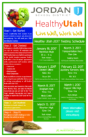 Jordan School District Healthy Utah Testing Poster 2017