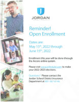 Jordan School District Open Enrollment Flyer 2022