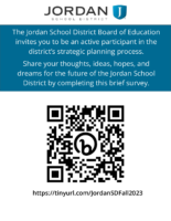 Jordan School District Strategic Plan Survey QR Code