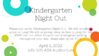 Kindergarten Night Out April