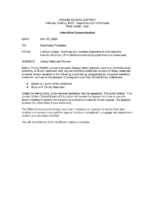 Library Materials Review Update