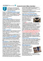 Licensed Leave 26-27 Overview