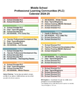 MS PLC Calendar 2024-25