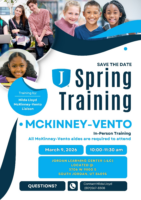 McKinney-Vento Spring Training Flyer 2025