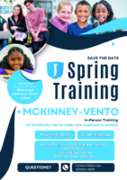 McKinney-Vento Spring Training Flyer 2025