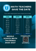 Middle School Math Trainings 26_27