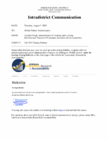 Middle Testing Bulletin 2025