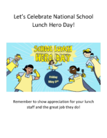 National School Lunch Hero Day Flyer 2024