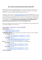 New Teacher ELA Training Dates for 2026-2027