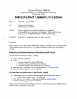 New Teacher Math Training 2025-26 Rev