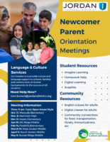 Newcomer Parent Orientation Meetings