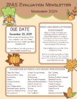 November JPAS Evaluations Newsletter