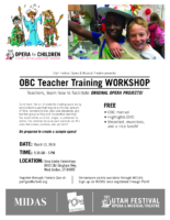 OBC Teacher Training Workshop Training March 10, 2018
