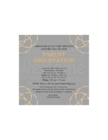 Parent Orientation Meetings lighter background