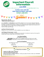 Payroll Information June 2025