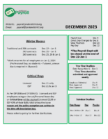 Payroll Newsletter December 2023