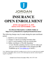 Poster Insurance Open Enrollment 2019-2020