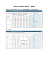 Printing Dashboards from Tableau