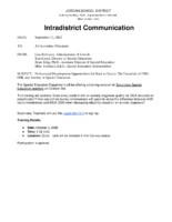 Professional Development Opportunities for Back to Basics