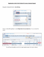Registration Survey Opt-In Report