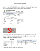 Report Card Change Clarification