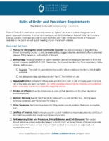 Rules of Order and Procedure Guide