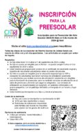 SPANISH Tuition Preschool Registration Flyer 24