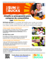 SPANISH Utah SUN Bucks for National School Lunch Program (NSLP) Schools