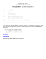 SRP – ICS Training – New Administrators and SSS