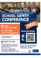 Safety Conference for Schools Invite Flyer