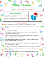 Safety Share Holiday Decorations