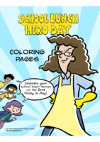 School Lunch Hero Coloring Sheets