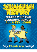 School Lunch Hero Day Poster