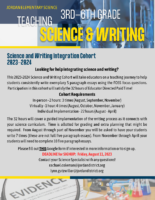 Science & Writing Cohort Flyer