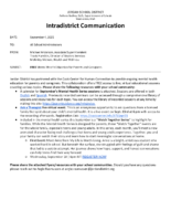 Sept 2025 Mental Health Education for Parents and Caregivers