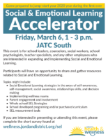Social Emotional Learning Accelerator Flyer