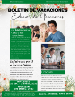 Spanish Secondary December Attendance Newsletter 2022