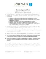Spectator Agreement Form