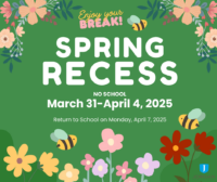 Spring Recess No School Reminder 2025 Facebook Post – Travis Hamblin