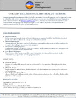 Storage in Boiler, Mechanical & Electrical Rooms – Traci Mariano