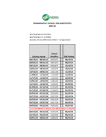 Sub Payroll Deadlines 2025-26