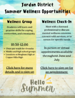 Summer Student Wellness Flyer