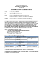 TC & AP Collaboration Meetings