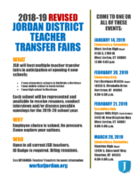 Teacher Transfer Fair 2019 – Revised to hold multiple events