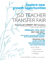 Teacher Transfer Fair flyer 2023
